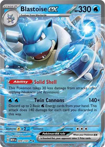 MEW: Blastoise ex - 009/165 (Holofoil)