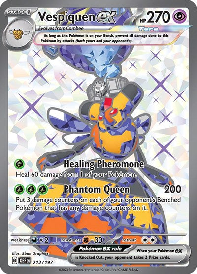 OBF: Vespiquen ex - 212/197 (Holofoil)
