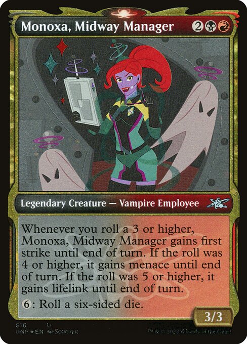 UNF: Monoxa, Midway Manager (Showcase) (Galaxy Foil)