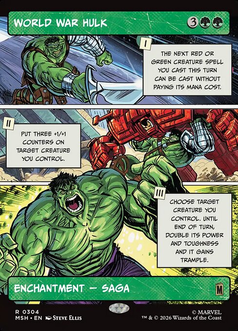 MSH: World War Hulk (Borderless) (Foil)
