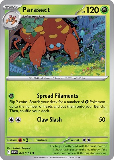 MEW: Parasect (Reverse Holofoil)