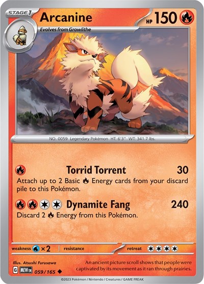 MEW: Arcanine (Reverse Holofoil)