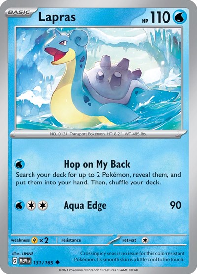 MEW: Lapras (Reverse Holofoil)