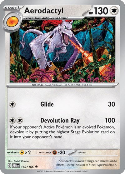 MEW: Aerodactyl (Reverse Holofoil)