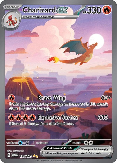 MEW: Charizard ex - 199/165 (Holofoil)