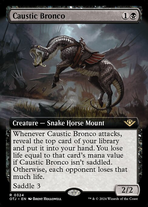 OTJ: Caustic Bronco (Extended Art) (Foil)