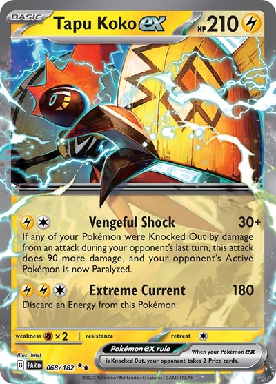 PAR: Tapu Koko ex - 068/182 (Holofoil)
