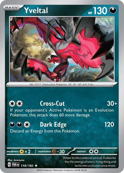 PAR: Yveltal - 118/182 (Holofoil)