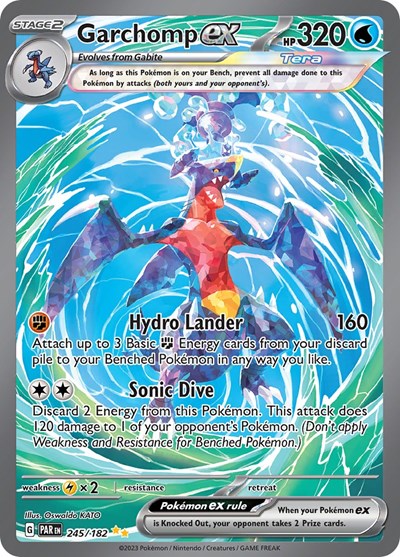 PAR: Garchomp ex - 245/182 (Holofoil)