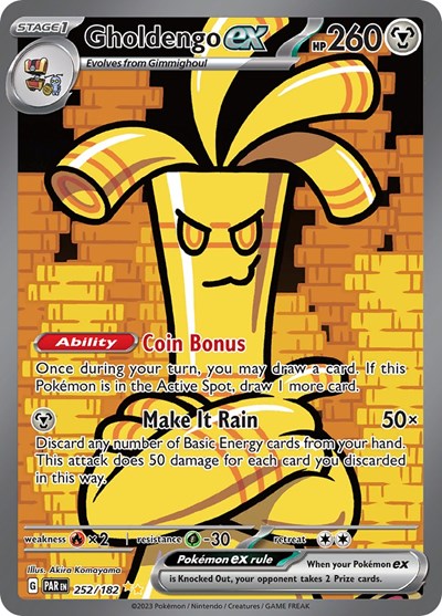 PAR: Gholdengo ex - 252/182 (Holofoil)