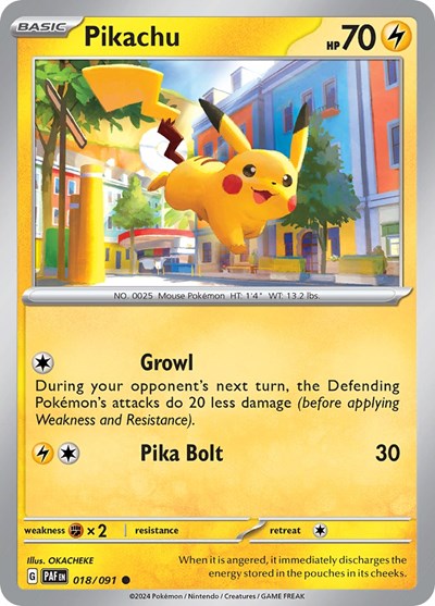 PAF: Pikachu - 018/091 (Reverse Holofoil)