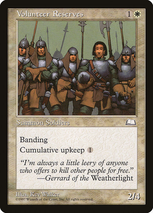 WTH: Volunteer Reserves