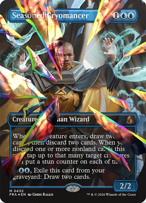 FRA: Seasoned Cryomancer (Borderless) (Facet Foil) (0452)
