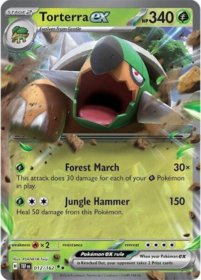 TEF: Torterra ex - 012/162 (Holofoil)