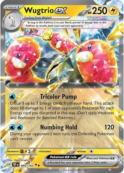 TEF: Wugtrio ex - 060/162 (Holofoil)