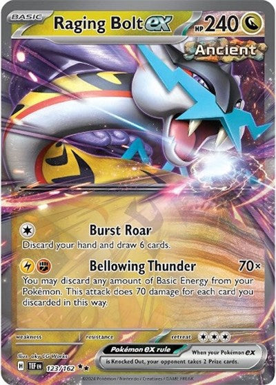 TEF: Raging Bolt ex - 123/162 (Holofoil)