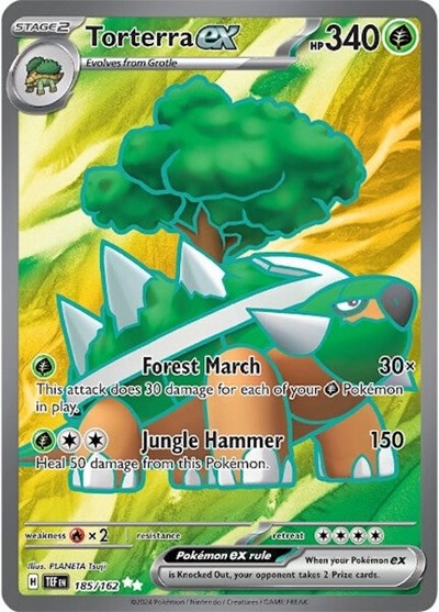 TEF: Torterra ex - 185/162 (Holofoil)
