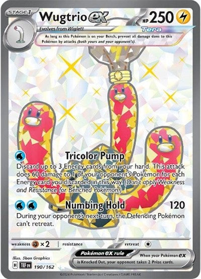 TEF: Wugtrio ex - 190/162 (Holofoil)