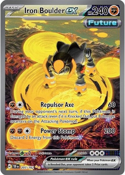 TEF: Iron Boulder ex - 207/162 (Holofoil)