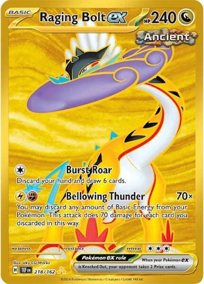 TEF: Raging Bolt ex - 218/162 (Holofoil)
