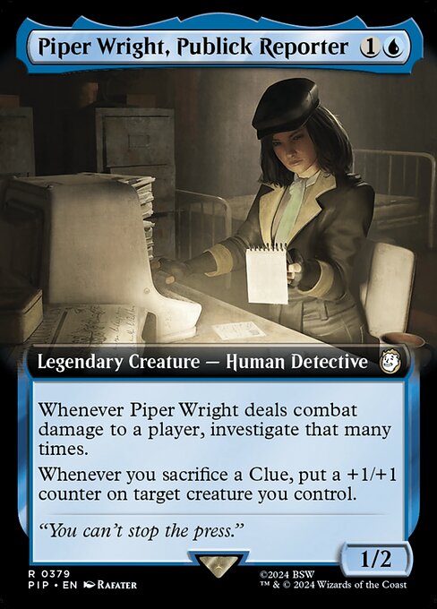 PIP: Piper Wright, Publick Reporter (Extended Art) (Foil)