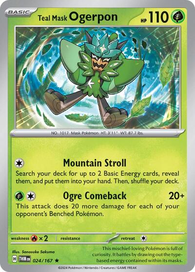 TWM: Teal Mask Ogerpon (Reverse Holofoil)