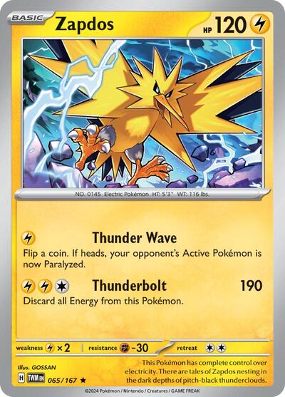 TWM: Zapdos (Reverse Holofoil)