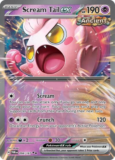 TWM: Scream Tail ex - 094/167 (Holofoil)