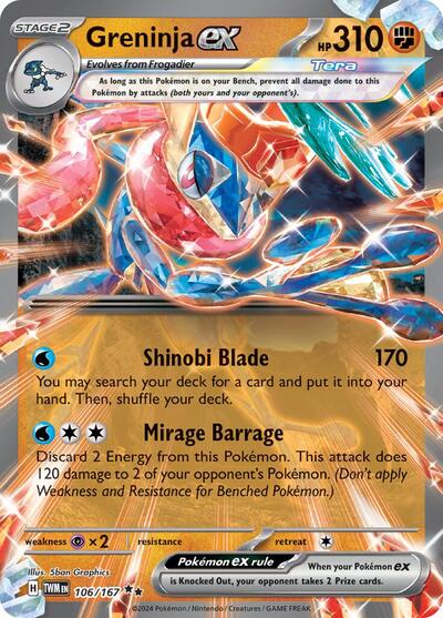 TWM: Greninja ex - 106/167 (Holofoil)