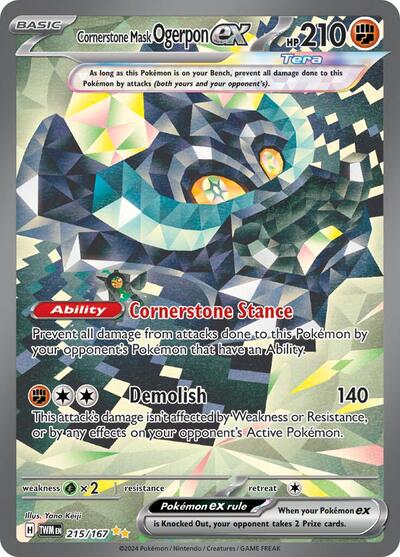 TWM: Cornerstone Mask Ogerpon ex - 215/167 (Holofoil)