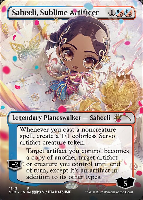 SLD: Saheeli, Sublime Artificer (Borderless) (Foil)