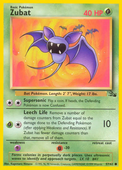 Zubat 57/62 Unlimited Fossil