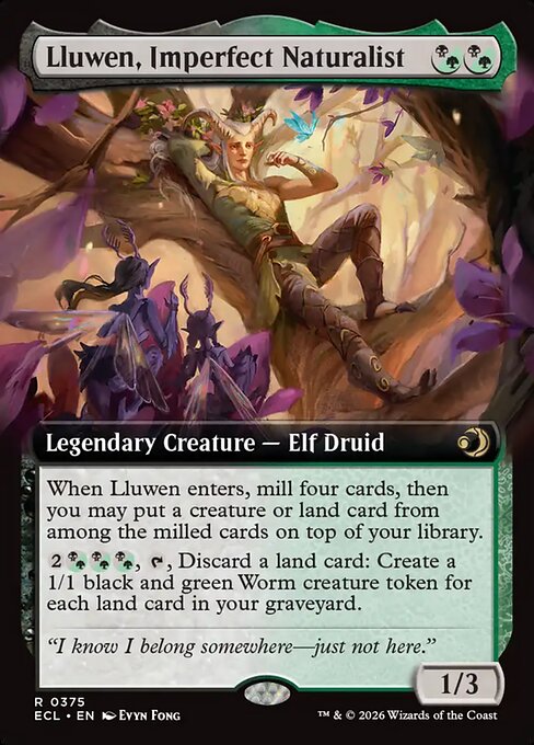 ECL: Lluwen, Imperfect Naturalist (Extended Art) (Foil)