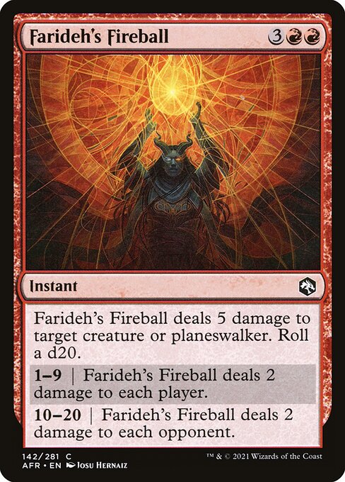 AFR: Farideh's Fireball (Foil)