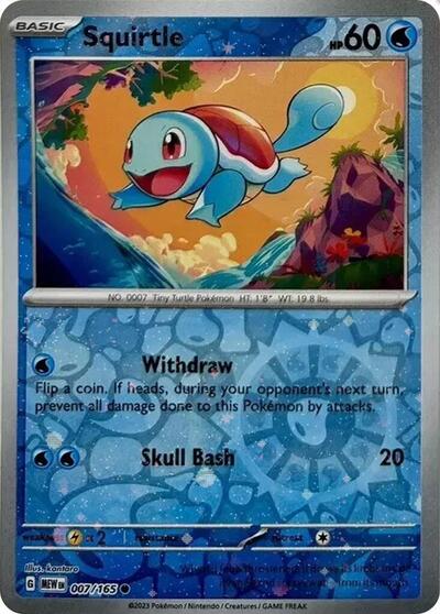 MCAP: Squirtle - 007/165 (Reverse Cosmos Holo) (Costco Exclusive) (Holofoil)