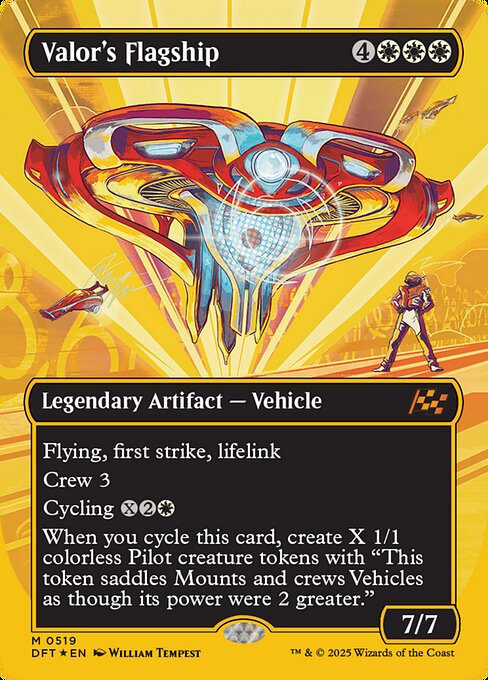 DFT: Valor's Flagship (Borderless) (First-Place Foil)
