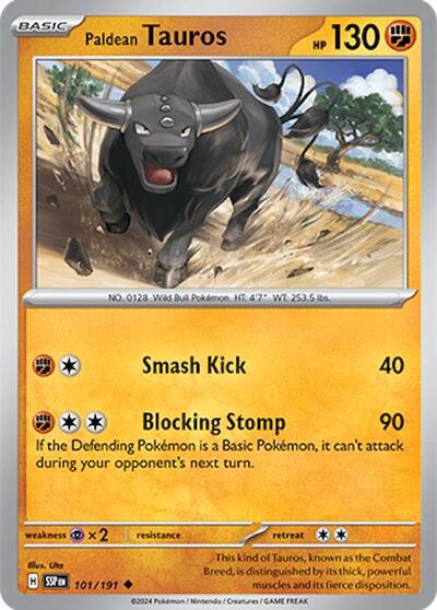SSP: Paldean Tauros - 101/191 (Reverse Holofoil)