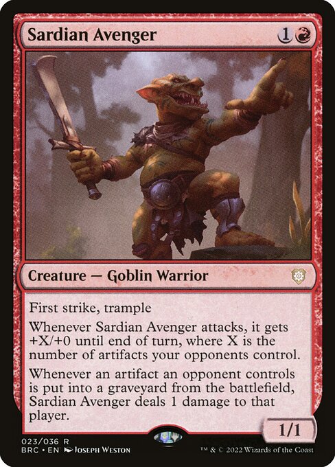 BRC: Sardian Avenger