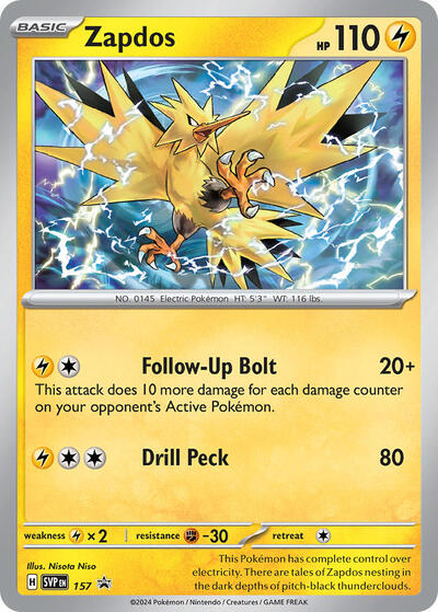 SVP: Zapdos - 157 (Holofoil)