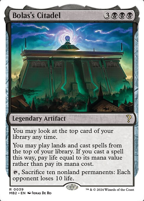 MB2: Bolas's Citadel (White Border)