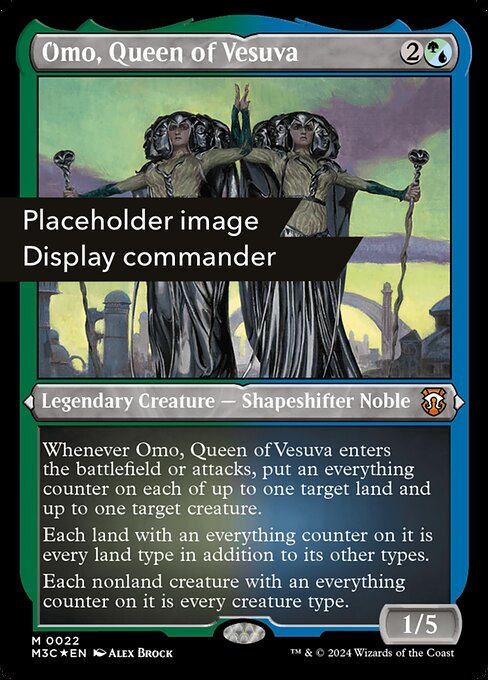 M3C: Omo, Queen of Vesuva (Display Commander) (Ripple Foil) - Thick Stock