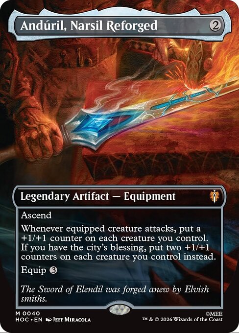 HOC: Anduril, Narsil Reforged (Borderless)