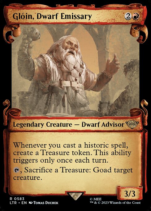 LTR: Gloin, Dwarf Emissary (Showcase Scrolls) (Foil)