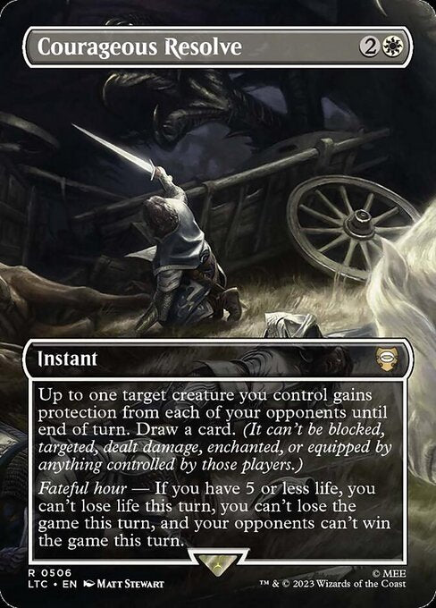 LTC: Courageous Resolve (Borderless) (Foil)