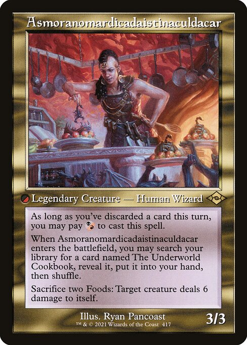 MH2: Asmoranomardicadaistinaculdacar (Retro Frame) (Foil Etched)
