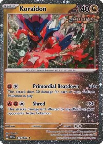 MCAP: Koraidon - 119/162 (Cosmos Holo) (Holofoil)