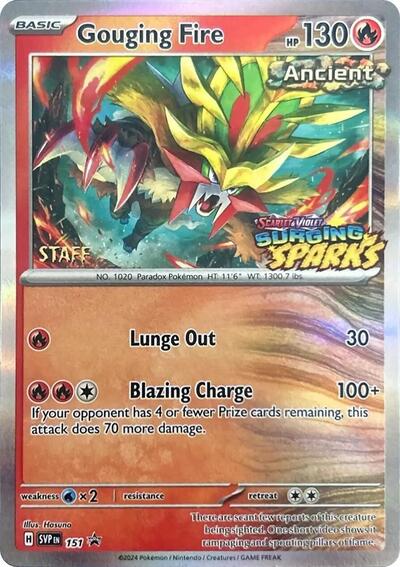 SVP: Gouging Fire - 151 (Staff) (Holofoil)