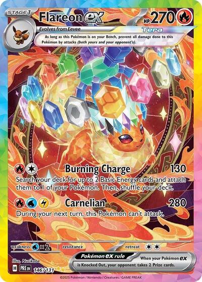 PRE: Flareon ex - 146/131 (Holofoil)