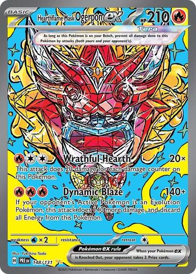 PRE: Hearthflame Mask Ogerpon ex - 148/131 (Holofoil)