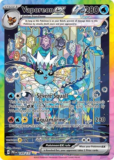 PRE: Vaporeon ex - 149/131 (Holofoil)
